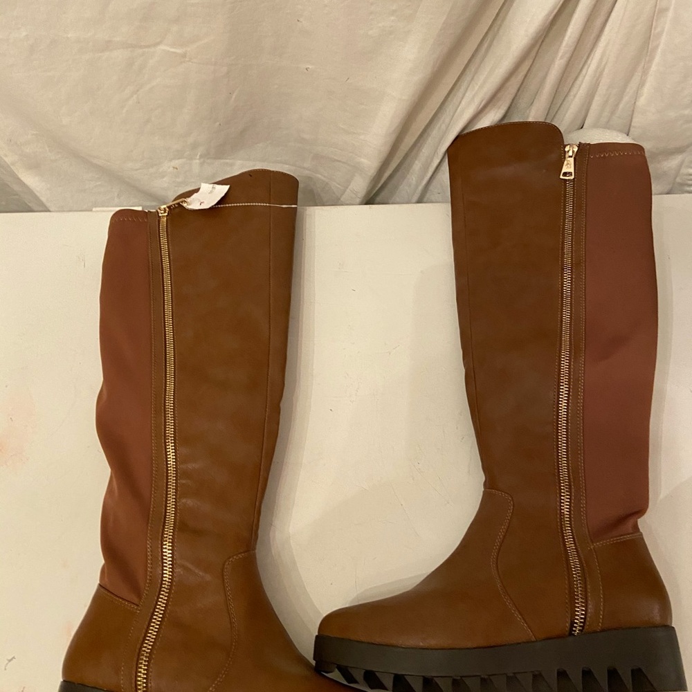 DB DK fashions brown kneehigh boots 5.5 NWT - Picture 4 of 8